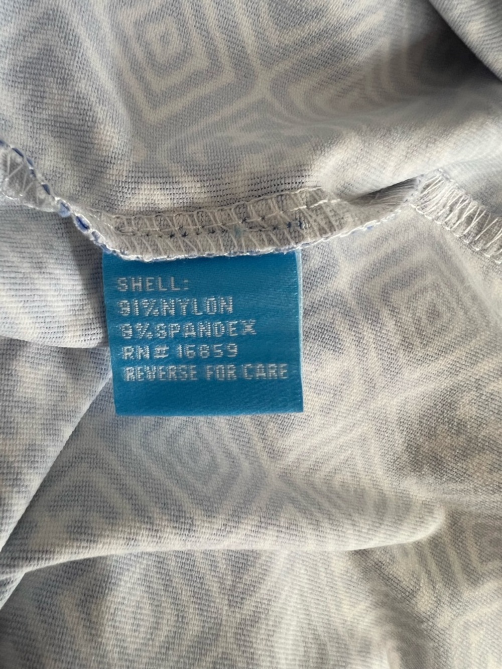 J. McLaughlin Lola Dress Blue Tile Print Sleeveless Shift Dress Large - Picture 10 of 15